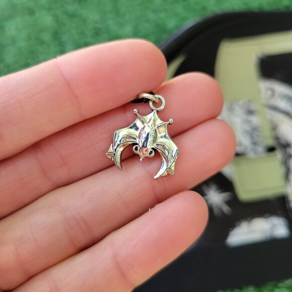 Handmade Black Zippered Halloween Patchwork Canvas Bag - Picture 4 of 5